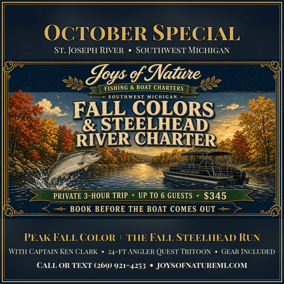 Fall Colors & Steelhead River Charter